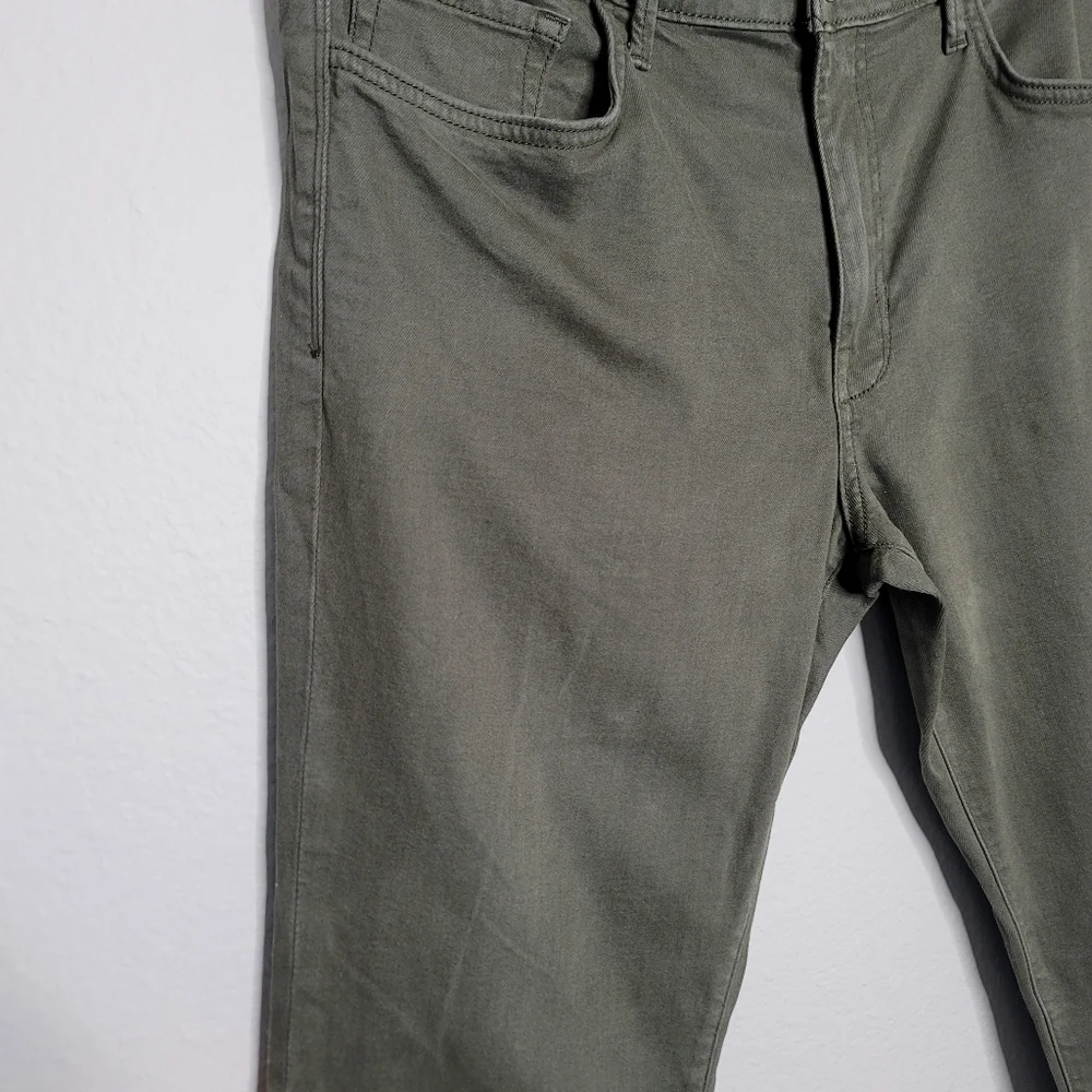 Men's The Asher Slim Fit Joe's Jeans in muted olive color, size 36 - Picture 2 of 10